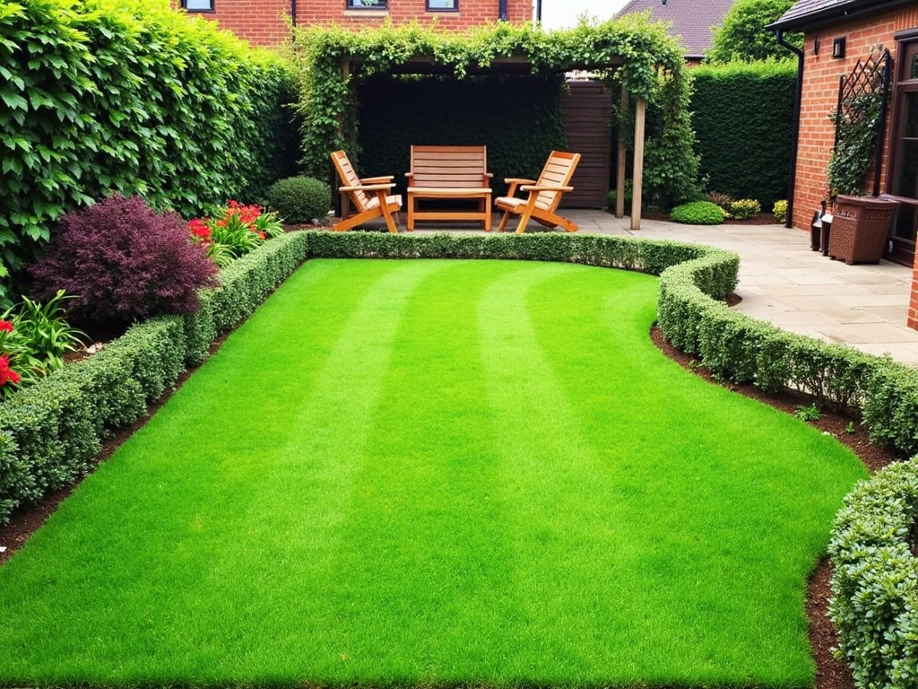 Goed aangelegde tuin