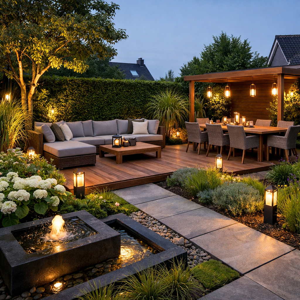 Luxe tuin tuinaanleg concurrent