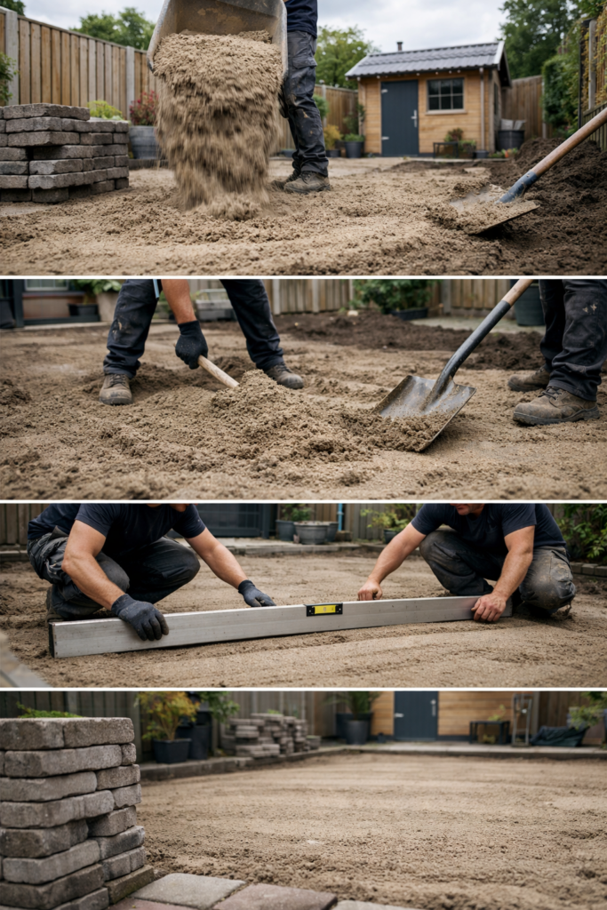 Samenvoeging van de werkzaamheden tuin ophogen