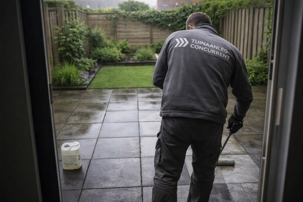 Tuintegels impregneren door de Tuinaanleg Concurrent