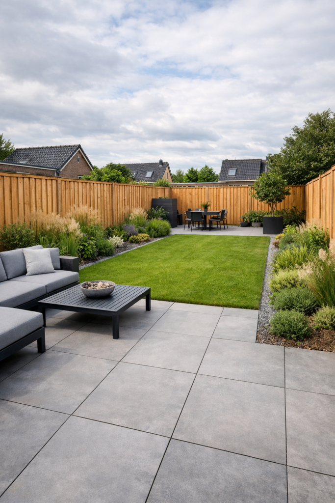 nieuwbouw tuin aanleggen door tuinaanleg concurrent in Sliedrecht